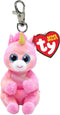 Ty Beanie Babies Bellies Clip - Skylar Unicorn - Sleutelhanger - 10 cm