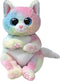 TY Beanie Babies Bellies Jennie Rainbow Cat 15 cm