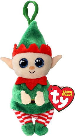 TY Beanie Boo's Clip Christmas Elf Green Belly 7 cm