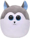 TY Fashion - Squish A Boos Knuffelkussen Husky Slush - 31 cm