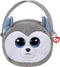 Ty - Pluchen - Schoudertas - Husky- Gear - Slush - 2,7 Liter Wit/grijs