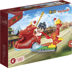 BanBao 6615 - Rode vechter - Drakenauto met terugtrekfunctie - Rood