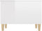 vidaXL - Salontafel - 60x44,5x45 - cm - bewerkt - hout - hoogglans - wit