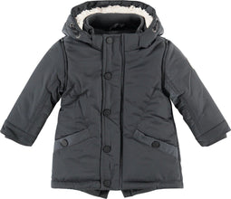 Babyface Parka - Jongens Jas - Met capuchon - Donkergrijs - Maat 104