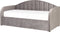 Beliani EYBURIE - Onderschuifbed - Grijs - Fluweel