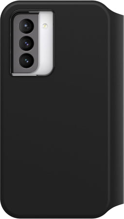 Otterbox Strada Series - Flip cover - Echt leer met kaarthouder - Zwart (Galaxy S21 5G)