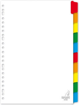 Tabblad kangaro 23r pk410m 10 delig wit karton | 20 stuks