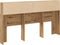 vidaXL - Hoofdbordkast - 180x19x103,5cm - bewerkt - hout - artisanaal - eikenkleur