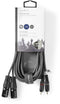 Nedis COTH15210GY30 - XLR-naar-RCA audiokabel - 300cm - Grijs