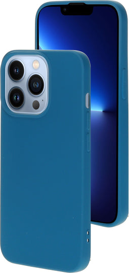 Mobiparts iPhone 13 Pro - Silicone Cover - Soft-touch - Blueberry Blue