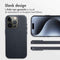 Accezz MagSafe Leather Backcover iPhone 15 Pro - Echt leer - Zwart