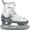Nijdam Snow Skate - IJshockeyschaats - Verstelbaar - Semi-Softboot - Wit - Maat 29-32 (1 paar)