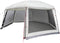 vidaXL - Zwembadtent - met - uitneembare - buiten- - gaaswanden - 618x532 - cm - grijs