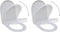 vidaXL - Toiletbrillen - met - soft-close - deksels - 2 - st - kunststof - wit