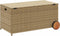 vidaXL - Tuinbox - met - wielen - 190 - L - poly - rattan - gemengd - beige