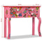 vidaXL - Wandtafel - handgeschilderd - massief - mangohout - roze
