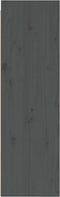 vidaXL - Wandkast - 30x30x100 - cm - massief - grenenhout - grijs