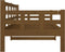 vidaXL - Slaapbank - massief - grenenhout - honingbruin - 80x200 - cm