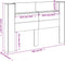 vidaXL - Hoofdbordkast - met - LED - 160x16,5x103,5 - cm - sonoma - eikenkleurig