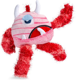 Berjuan Knuffelpop pluche 24 cm roze/rood