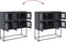 vidaXL - Dressoir - 100,5x39x107 - cm - koudgewalst - staal - antracietkleurig