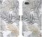iMoshion Hoesje Geschikt voor iPhone SE (2022) / SE (2020) / 8 / 7 Hoesje Met Pasjeshouder - iMoshion Design Softcase Bookcase - Wit / Zwart / Goud / Glamour Botanic