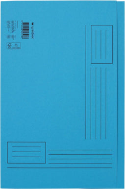 Vouwmap quantore fo ongelijke zijde 250gr blauw | 10 stuks