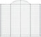 vidaXL - Schanskorven - 7 - st - gewelfd - 200x30x160/180 - cm - ijzer