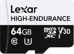 Lexar High-Endurance - microSDXC - 64GB - UHS-I Class 10 UHS Class 3 V30