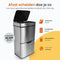 Goliving Automatische Prullenbak - Sensor Afvalbak - 64 Liter - RVS Zilver