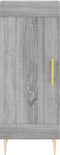 vidaXL - Dressoir - 34,5x34x90 - cm - bewerkt - hout - grijs - sonoma - eikenkleurig