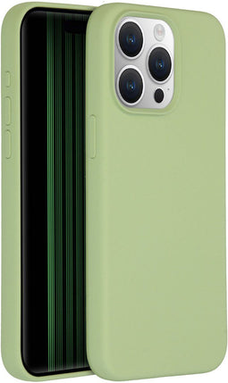 Accezz Liquid Silicone Backcover - MagSafe - Schokabsorberend - Groen (iPhone 15 Pro Max)