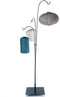 Lumiz Terras Standaard - Solar Tuinverlichting - Tuinverlichting op zonne energie - Hanglamp - Decoratie - Tuinlampjes - Tuinverlichting op zonneenergie - Zwart Metaal - 192 cm