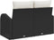 vidaXL - 2-zits - tuinbank - met - opbergruimte - en - kussens - - - zwart - poly - rattan