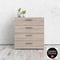 TYHJA Ladekast met 4 lades - Chene Truffe - L 70 x D 40 x H 75 cm