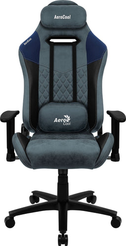 Aerocool DUKE AeroSuede - Universele gamestoel - Max gewicht 150 kg - Blauw Zwart