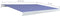 vidaXL - Luifel - gemotoriseerd - 450x300 - cm - blauw - en - wit