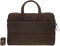 DSTRCT Wall Street - Laptoptas 17 inch - Echt nappa leer - Bruin