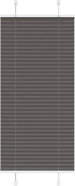 vidaXL - Plissé - rolgordijn - 60x150 - cm - stofbreedte - 59,4 - cm - polyester - zwart