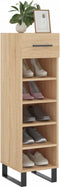 vidaXL - Schoenenkast - 30x35x105 - cm - bewerkt - hout - sonoma - eikenkleurig