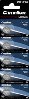 Camelion CR1220 - Lithium batterij 3V - 12mm x 2mm - Aluminium (5 stuks)