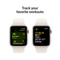 Apple Watch SE (2024) - Smartwatch - GPS + Cellular - 40mm - Zilver (Beige)