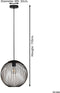 EGLO Almanzora - Hanglamp - Ø 32 cm - Zwart/Koper