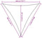 vidaXL - Zonnezeil - 160 - g/m² - 3x3x3 - m - HDPE - crèmekleurig