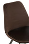Jline Chair Helene Metal/textile Dark Brown