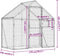 Volière 179x100x185 m aluminium zilverkleurig