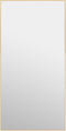 vidaXL - Deurspiegel - 50x100 - cm - glas - en - aluminium - goudkleurig