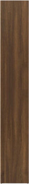 vidaXL - Boekenkast - 40x30x189 - cm - bewerkt - hout - bruin - eikenkleur