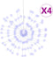 vidaXL - Kerstverlichting - vuurwerk - 4 - st - 140 - LED's - 17 - cm - blauw
