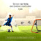 Volcan Dubbelzijdige Rebounder - Voetbal Trainingsmateriaal - 85 x 85 cm - Inclusief Grondankers - Oranje/Zwart